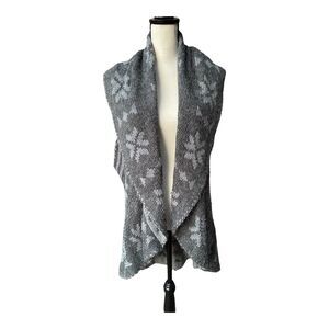 Dolce Cabo Sweater Vest Poncho Women's Size‎ Large Gray Boho Longline